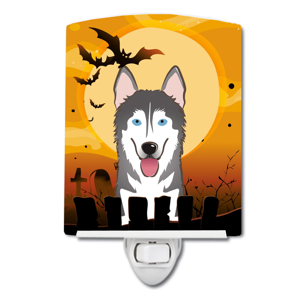 Halloween Alaskan Malamute Ceramic Night Light