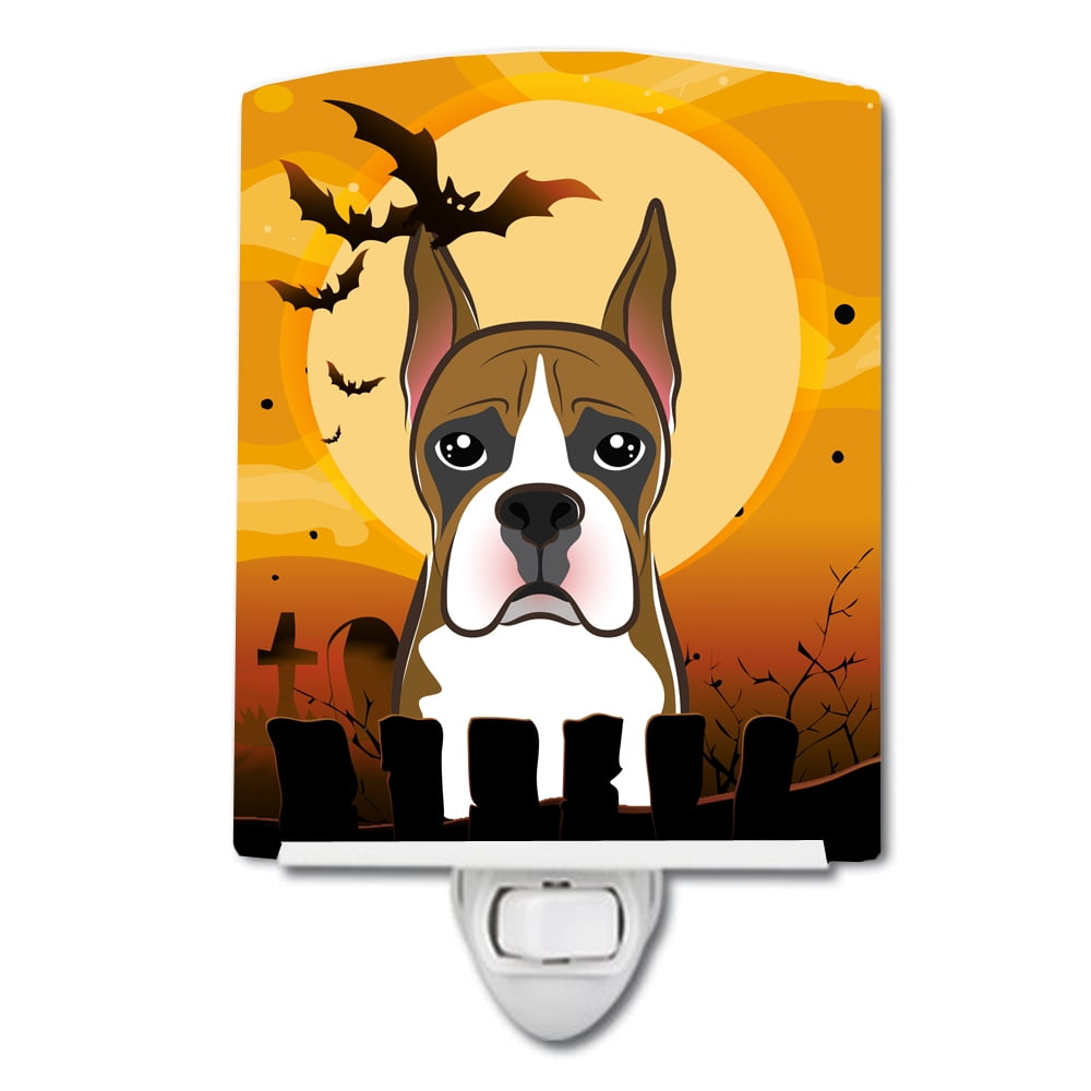 BB1781CNL Halloween Boxer Ceramic Night Light