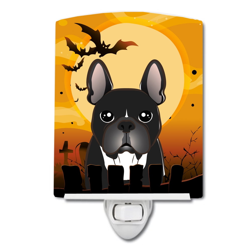 Halloween French Bulldog Ceramic Night Light