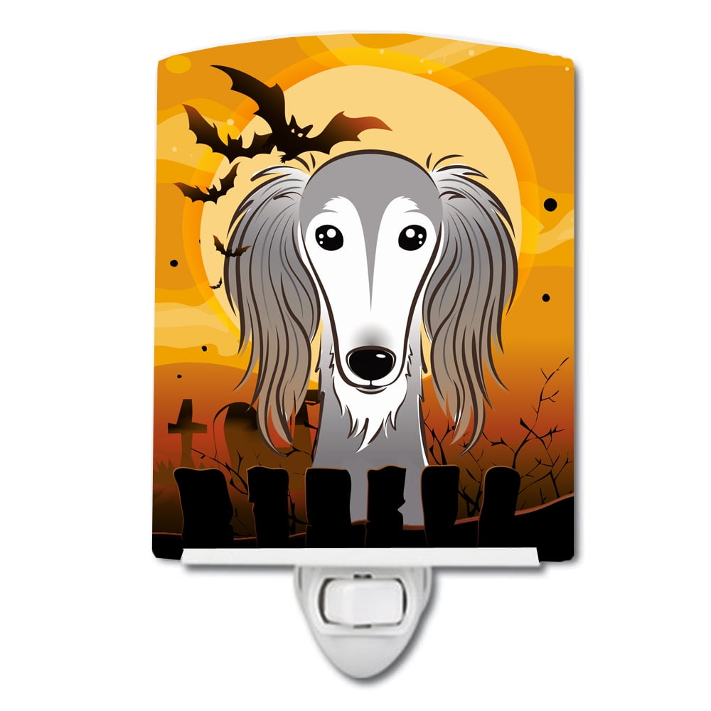 Halloween Saluki Ceramic Night Light