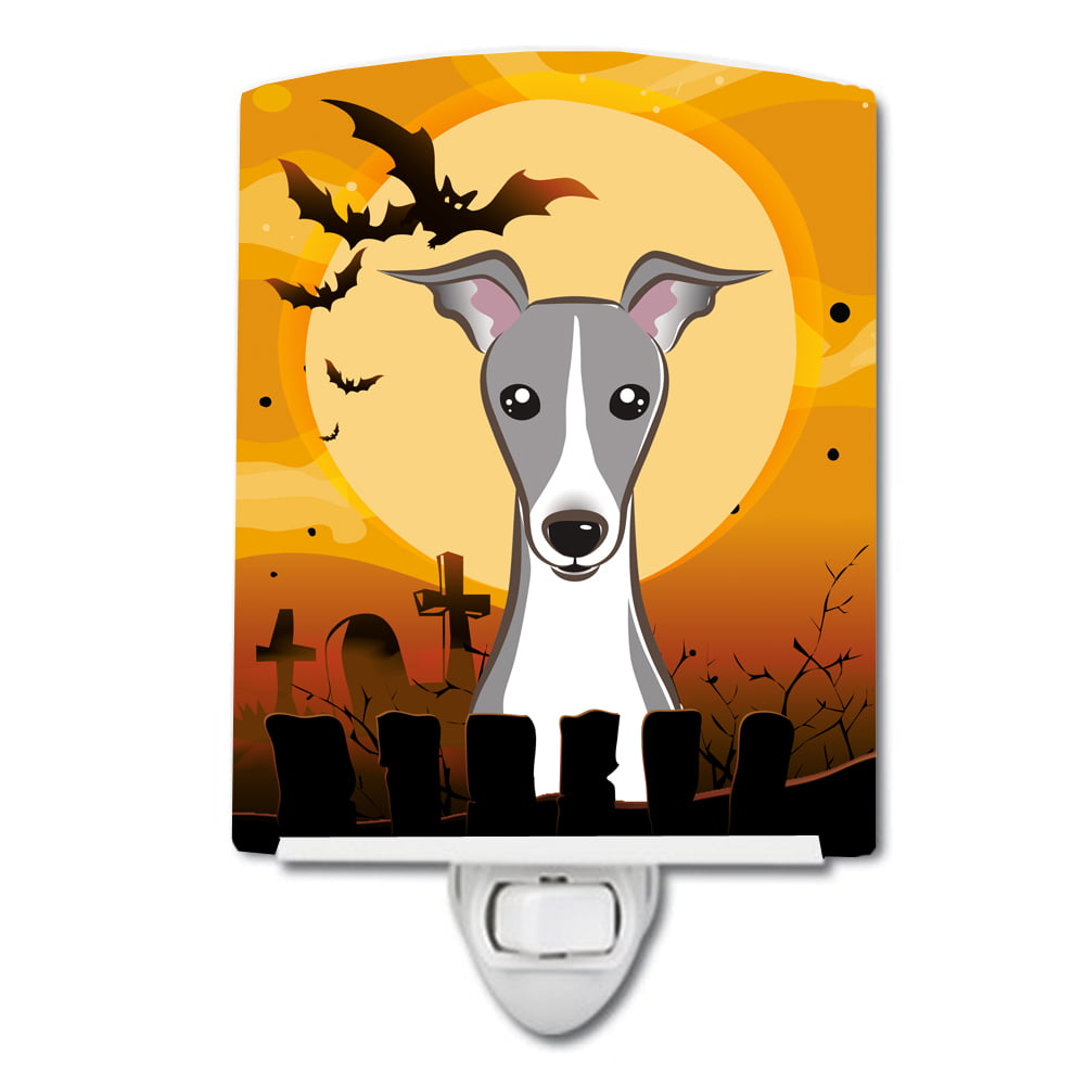 Halloween Italian Greyhound Ceramic Night Light
