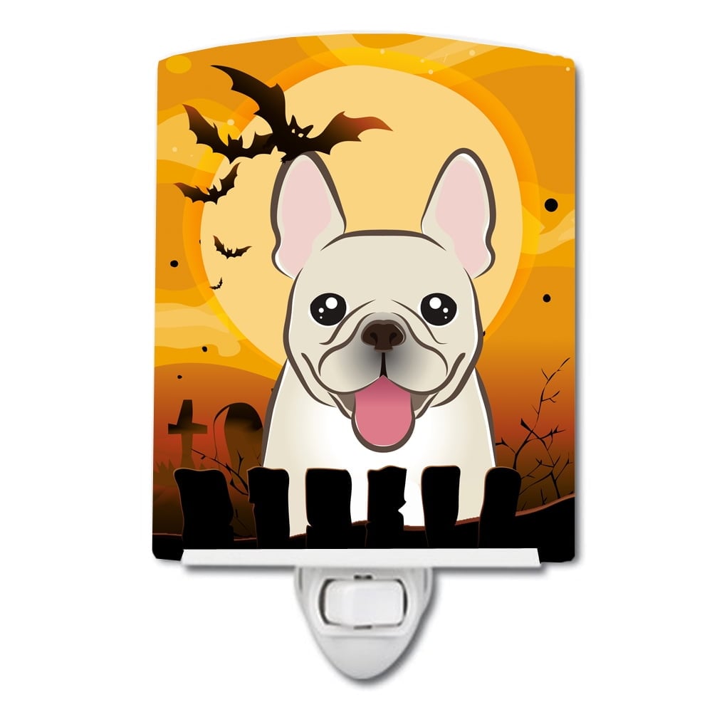 Halloween French Bulldog Ceramic Night Light