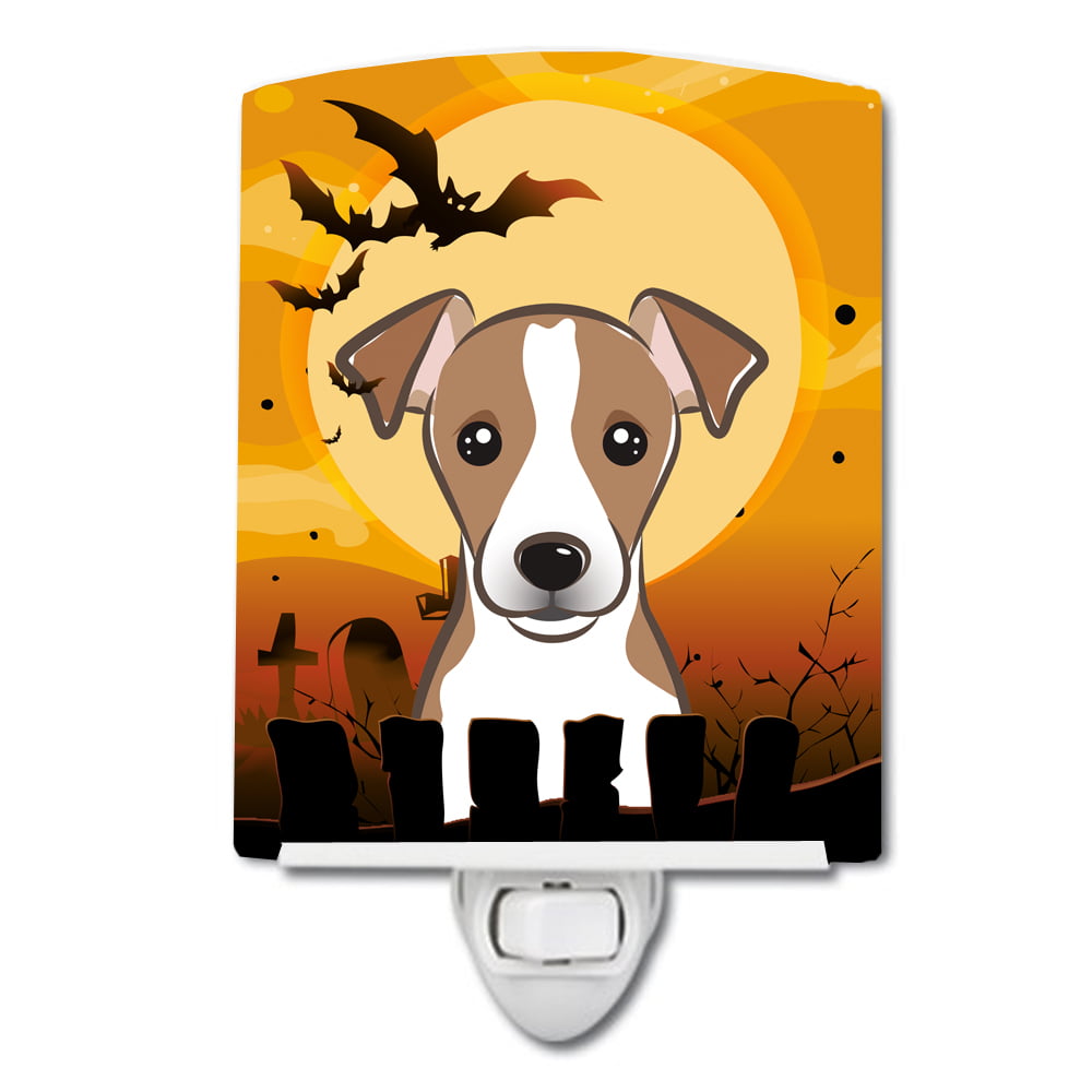Halloween Jack Russell Terrier Ceramic Night Light