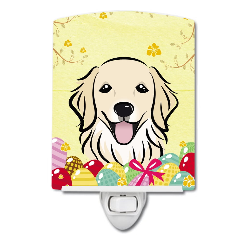 BB1887CNL Golden Retriever Easter Egg Hunt Ceramic Night Light