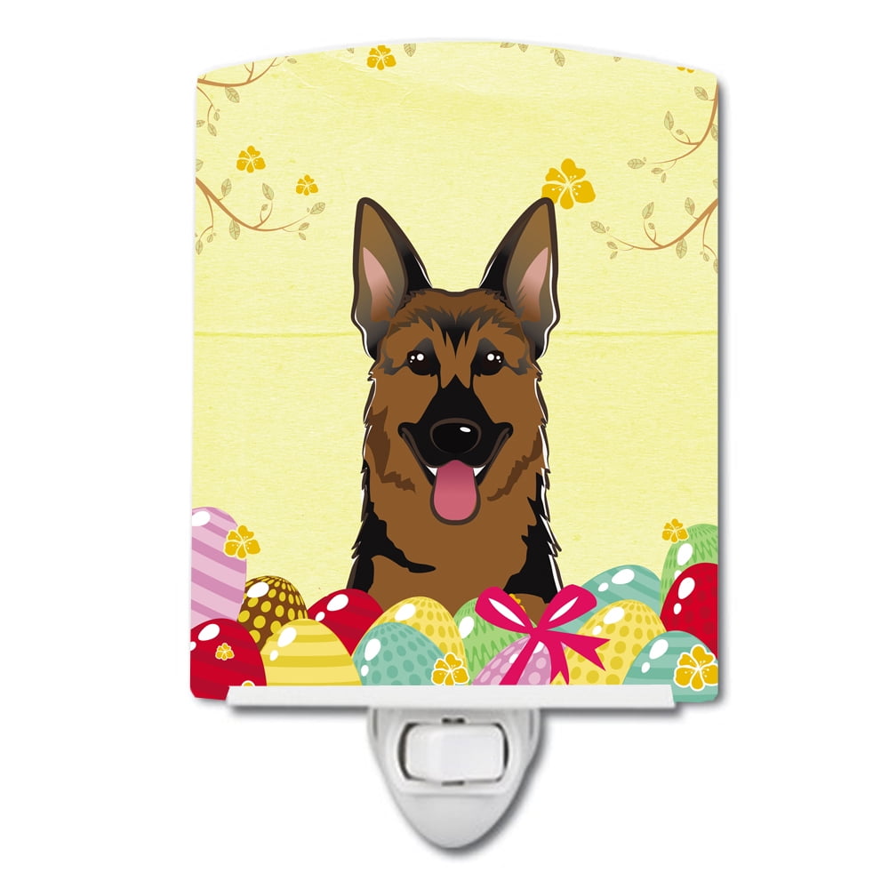 BB1893CNL German Shepherd Easter Egg Hunt Ceramic Night Light