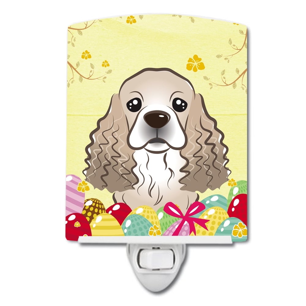 BB1898CNL Cocker Spaniel Easter Egg Hunt Ceramic Night Light