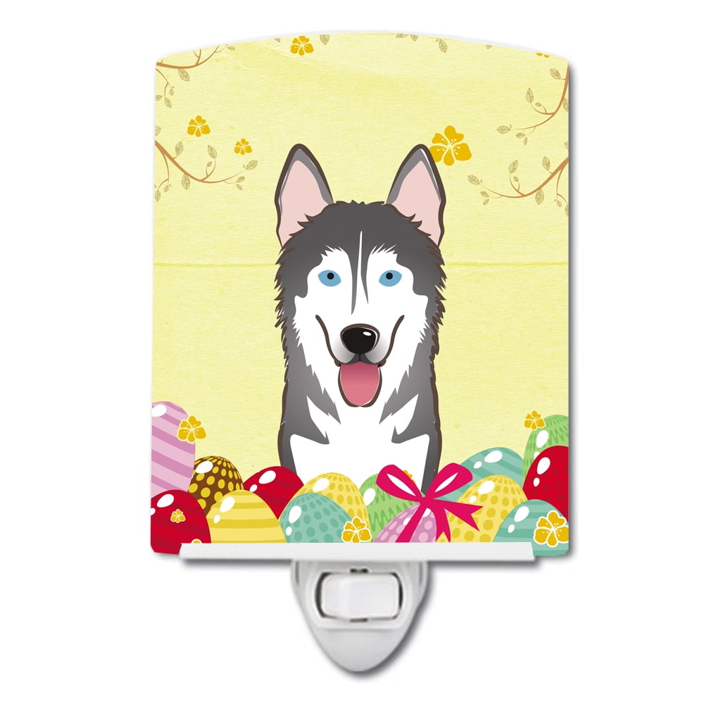 BB1900CNL Alaskan Malamute Easter Egg Hunt Ceramic Night Light