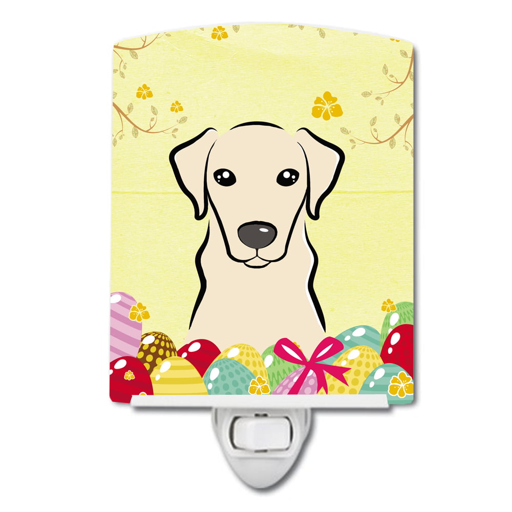 BB1904CNL Yellow Labrador Easter Egg Hunt Ceramic Night Light