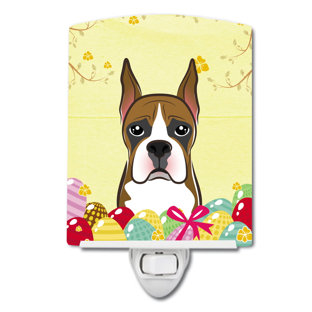 BB1905CNL Boxer Easter Egg Hunt Ceramic Night Light