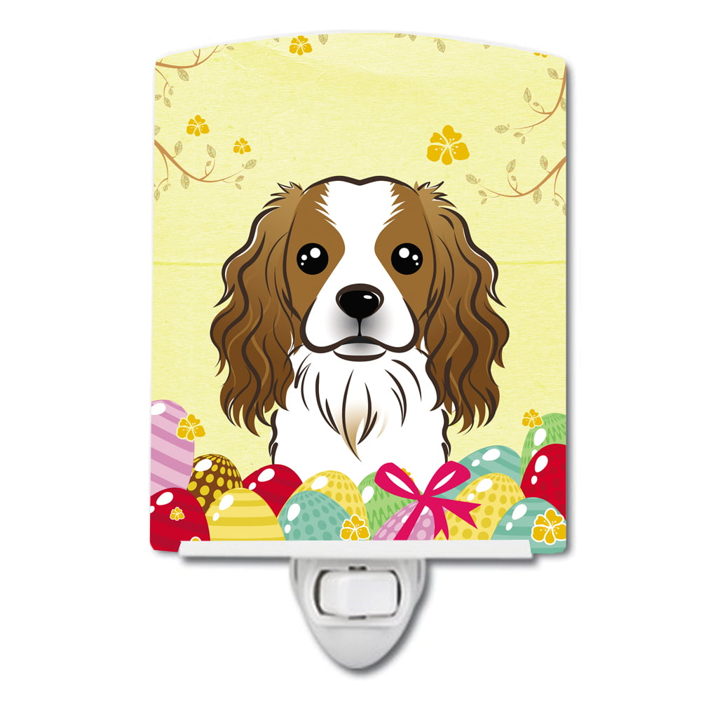 BB1906CNL Cavalier Spaniel Easter Egg Hunt Ceramic Night Light