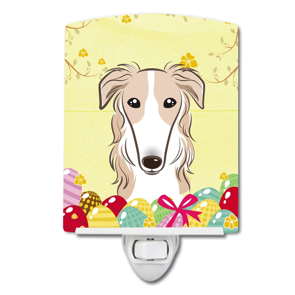 BB1910CNL Borzoi Easter Egg Hunt Ceramic Night Light