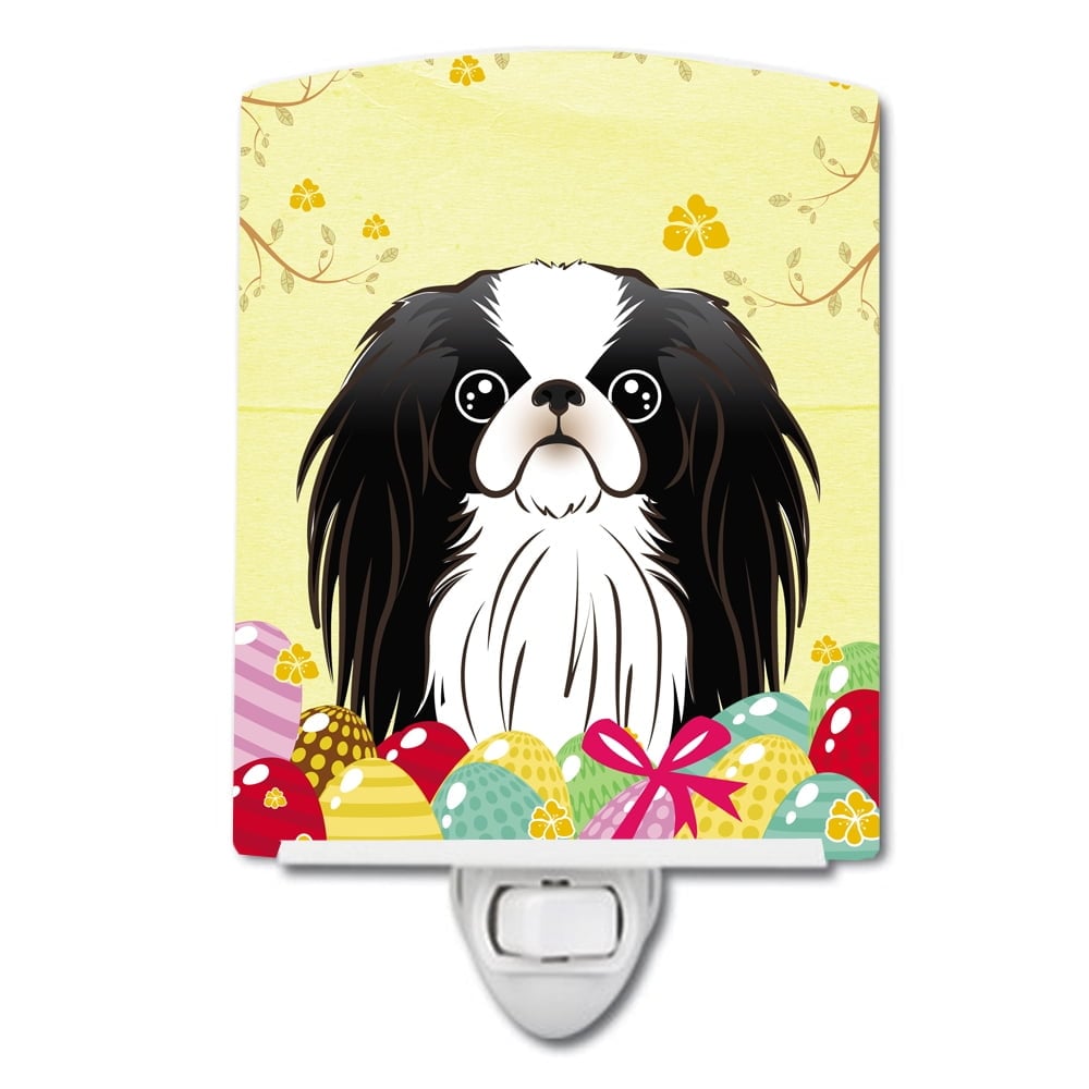 BB1912CNL Japanese Chin Easter Egg Hunt Ceramic Night Light