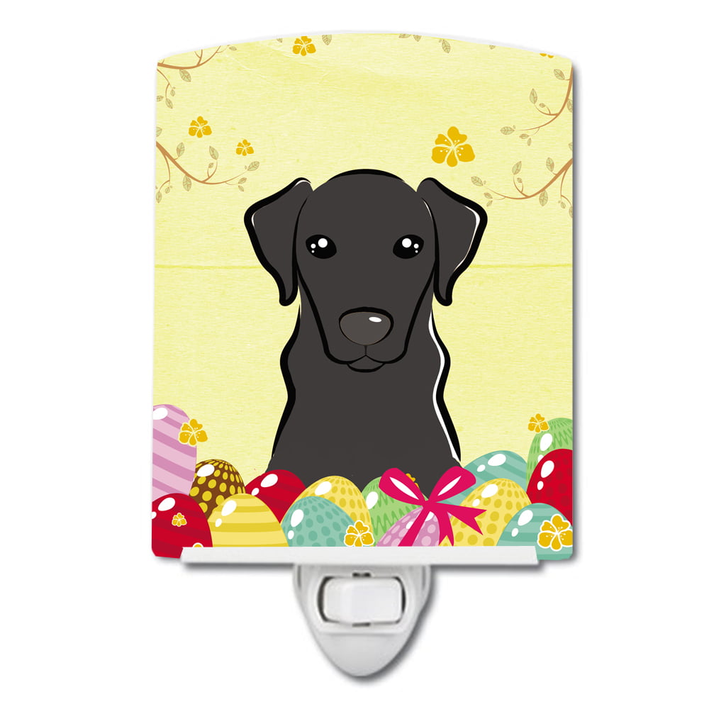 BB1917CNL Black Labrador Easter Egg Hunt Ceramic Night Light