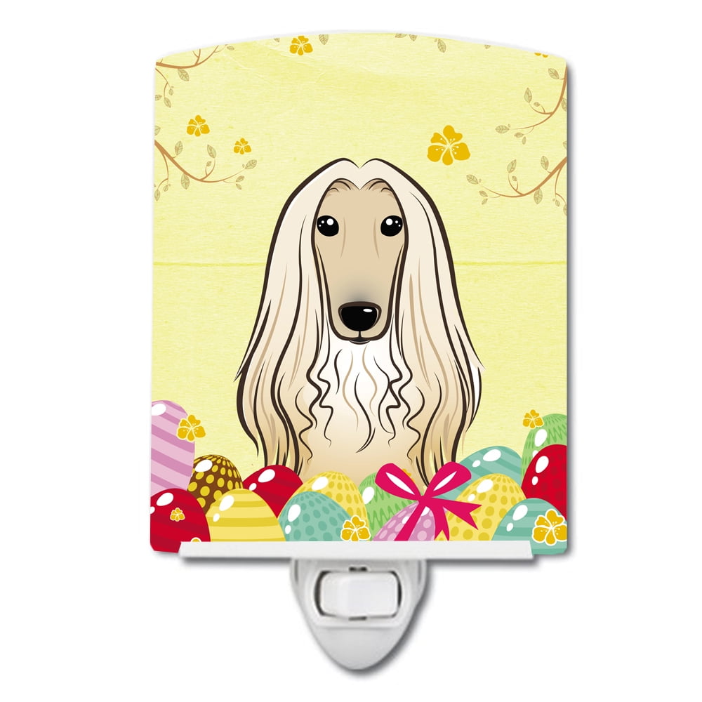 BB1926CNL Afghan Hound Easter Egg Hunt Ceramic Night Light