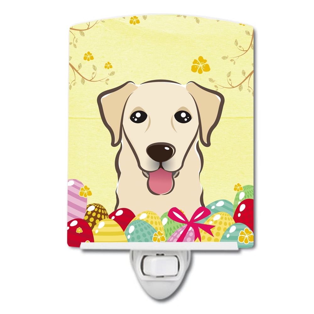 Golden Retriever Easter Egg Hunt Ceramic Night Light