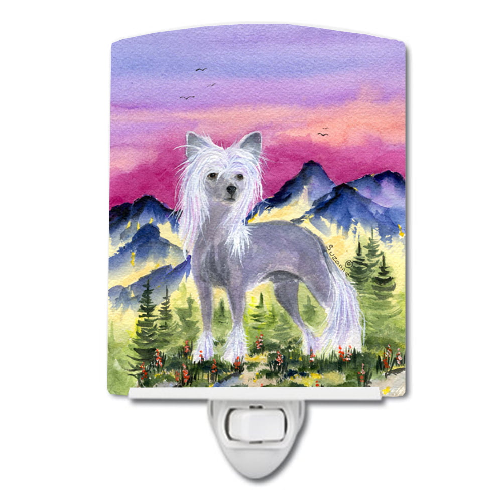 Chinese Crested Ceramic Night Light