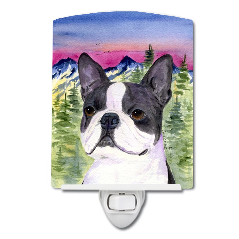 SS8339CNL Boston Terrier Ceramic Night Light