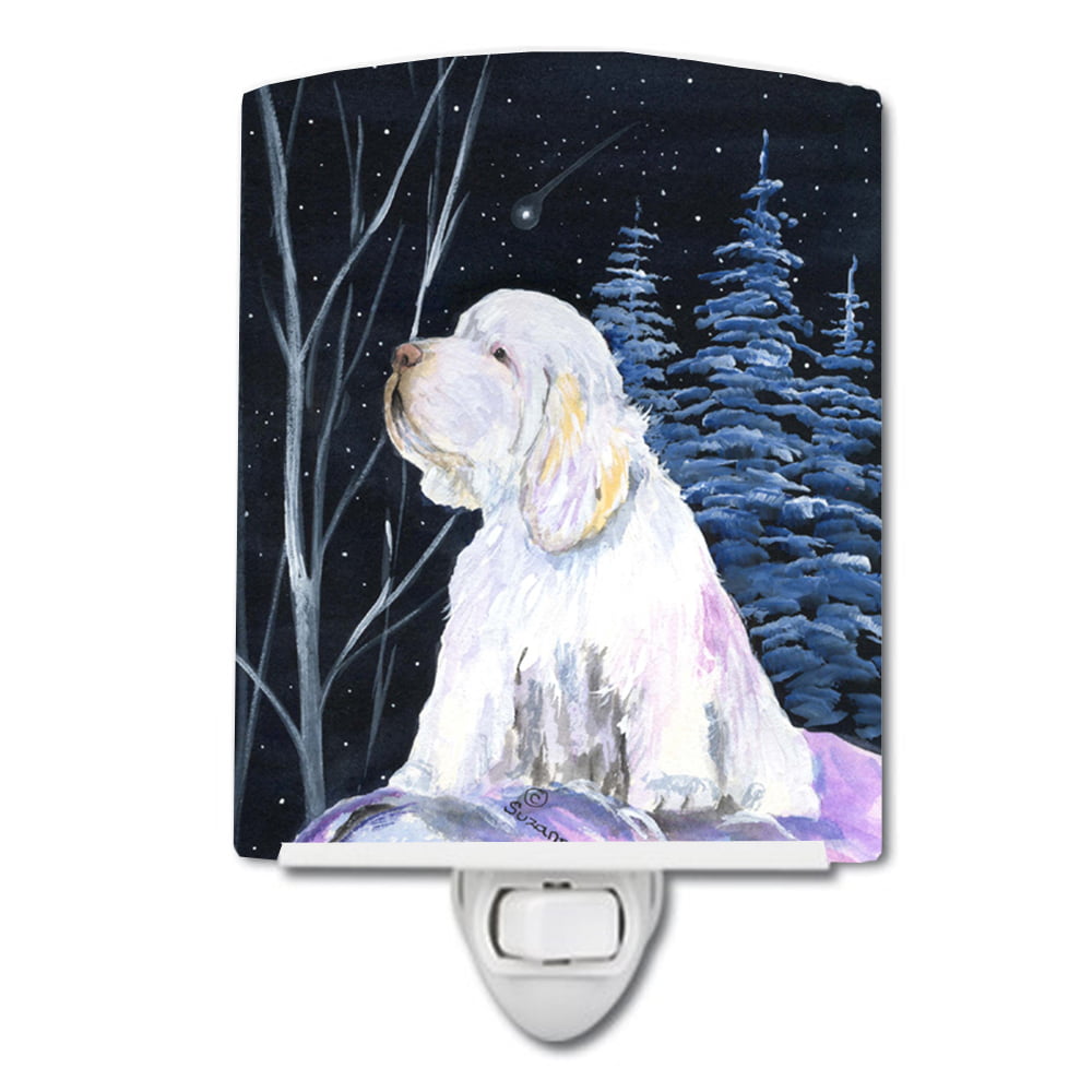 Clumber Spaniel Ceramic Night Light