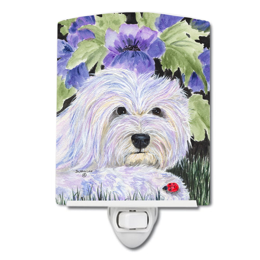 Coton de Tulear Ceramic Night Light