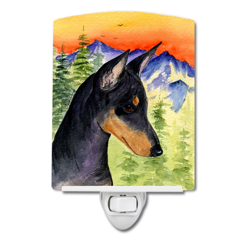 SS8425CNL Manchester Terrier Ceramic Night Light