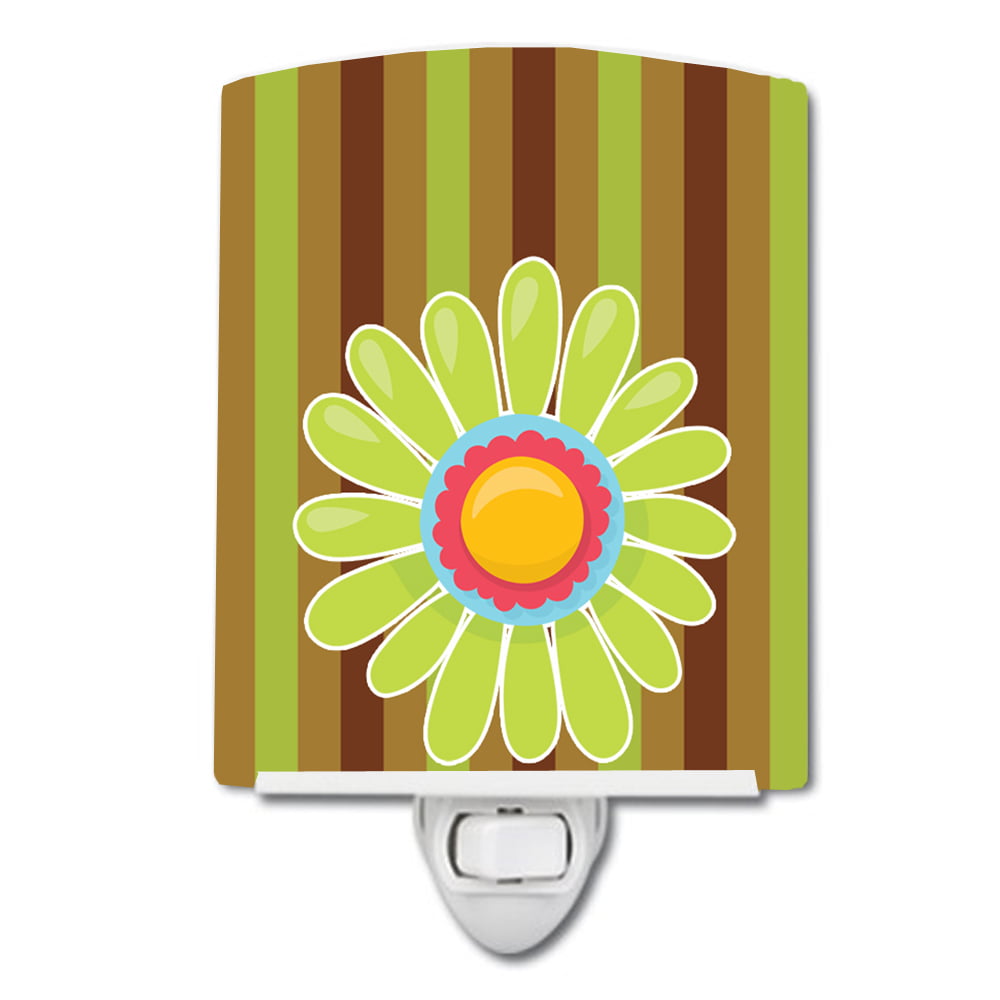 Heart Flower Green No.2 Ceramic Night Light