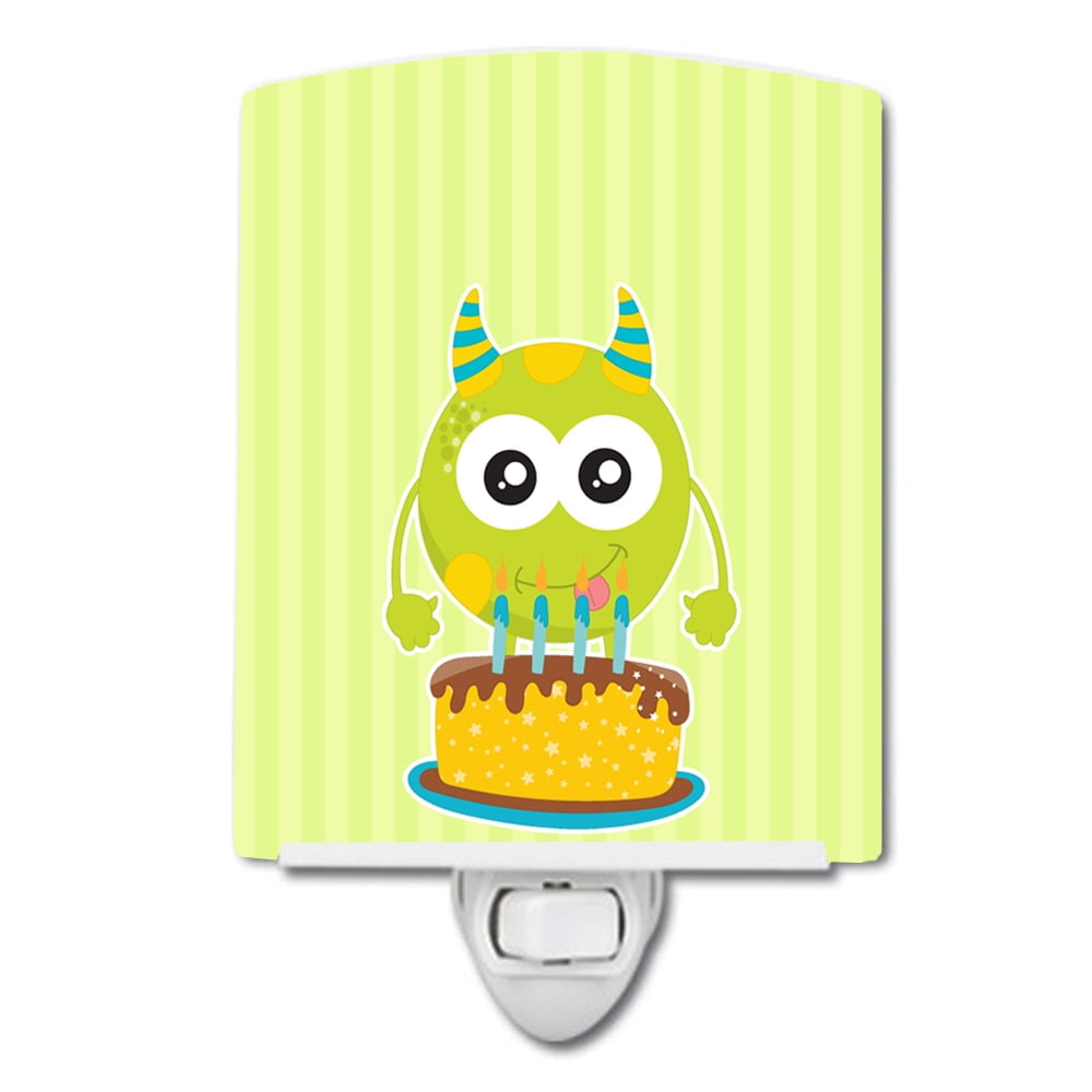 BB9101CNL Birthday Monster Cake Ceramic Night Light