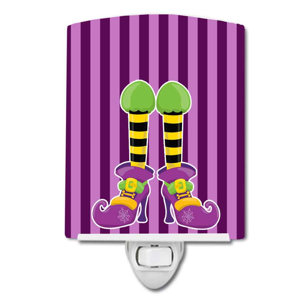 BB9103CNL Halloween Witches Legs Ceramic Night Light