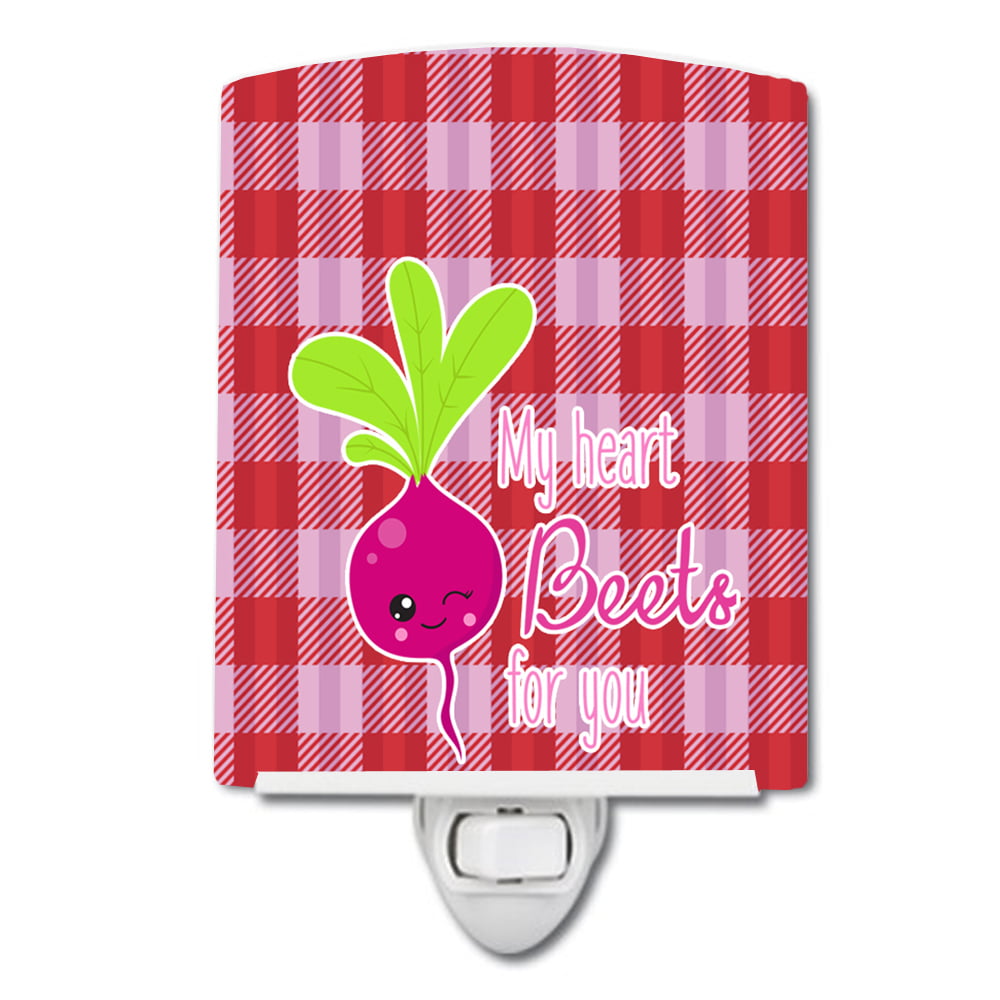 My heart Beets for You Ceramic Night Light
