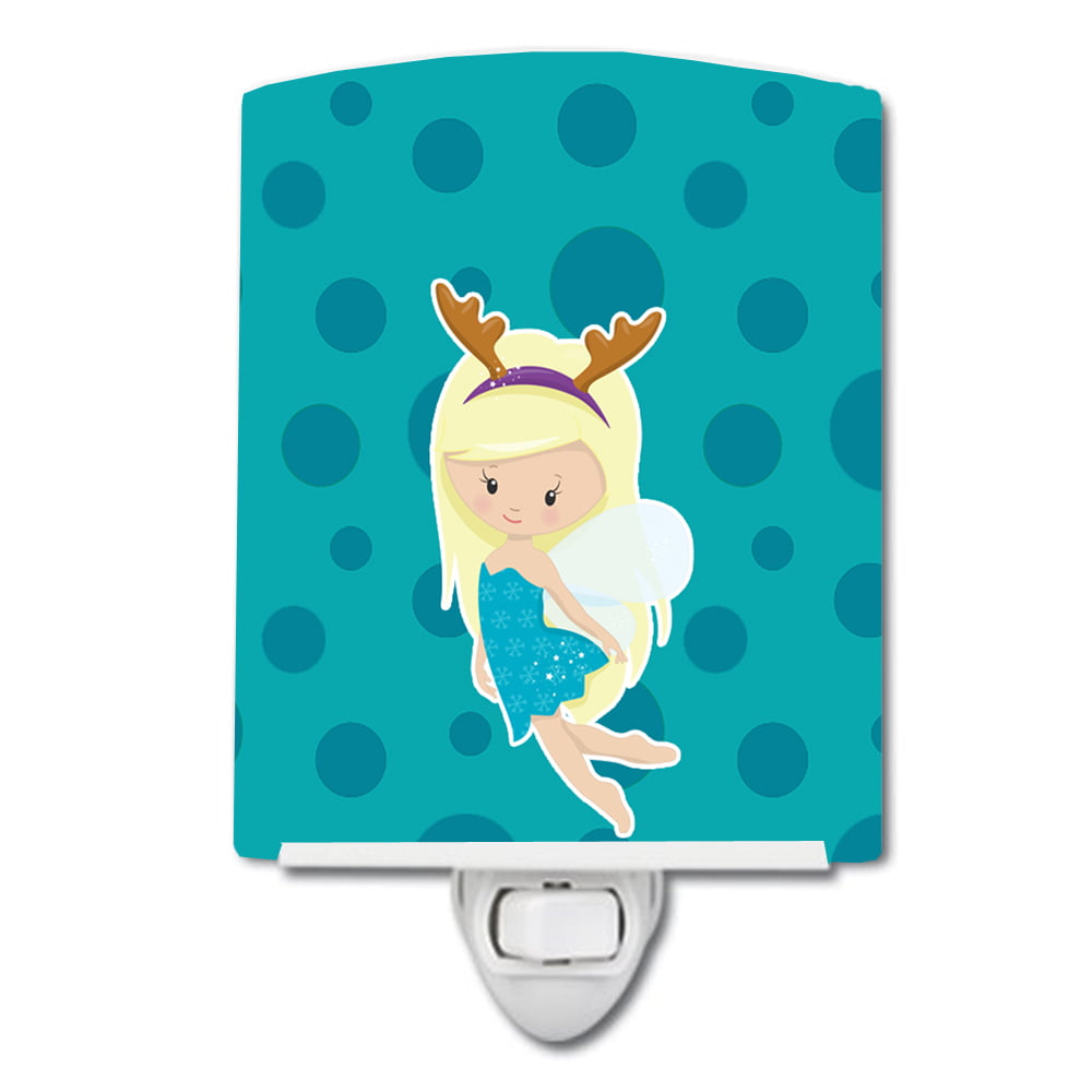 Blonde Haired Christmas Fairy Ceramic Night Light