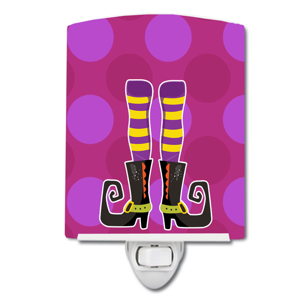 BB9159CNL Halloween Witchs Legs Ceramic Night Light