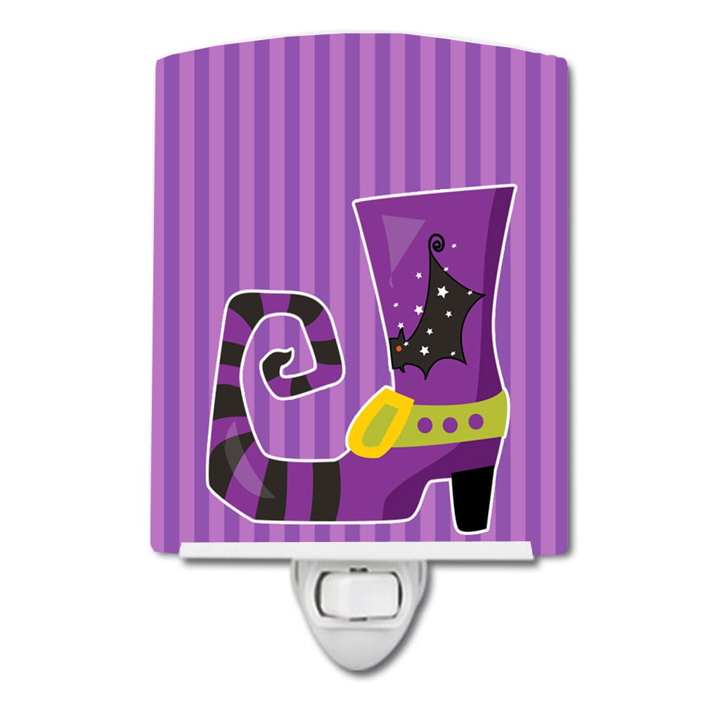 Halloween Witchs Shoe Ceramic Night Light
