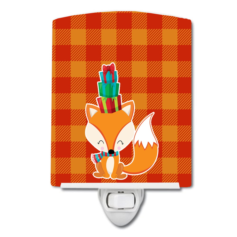 BB9173CNL Christmas Fox Ceramic Night Light