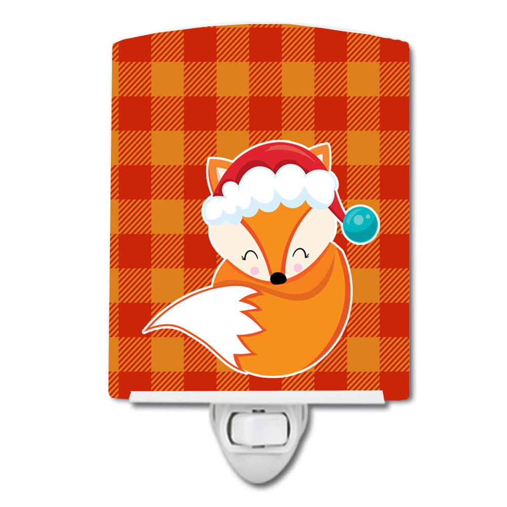 BB9175CNL Christmas Fox No.3 Ceramic Night Light