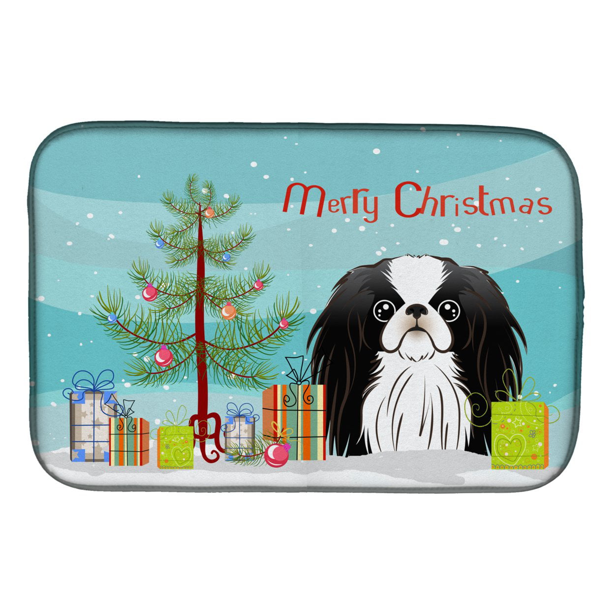 Christmas Tree & Japanese Chin Dish Drying Mat