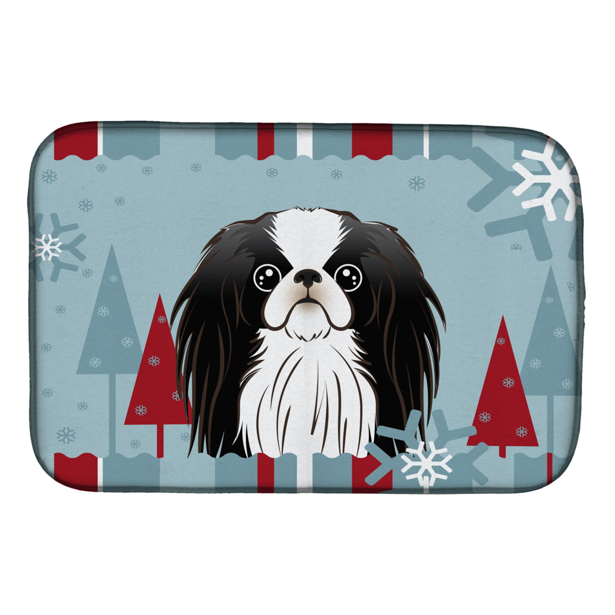 Winter Holiday Japanese Chin Dish Drying Mat