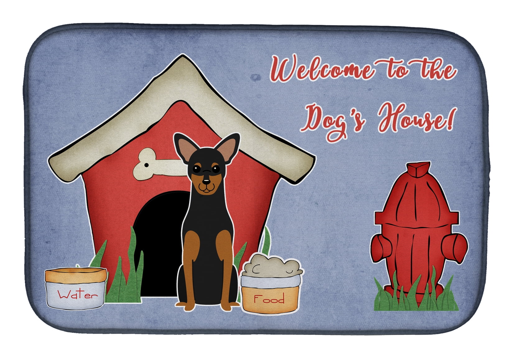 Dog House Collection Manchester Terrier Dish Drying Mat