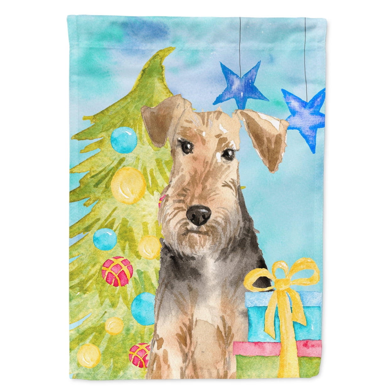Christmas Tree Welsh Terrier Garden Size Flag