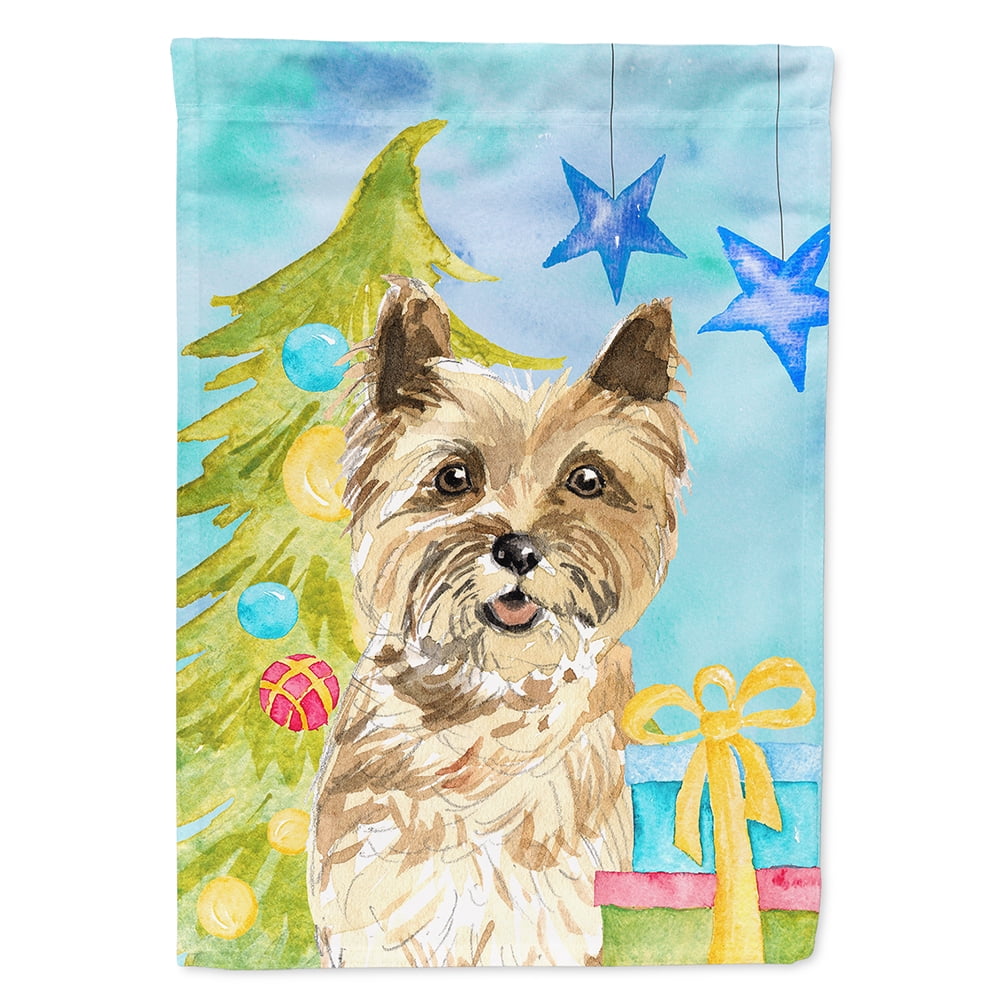 Christmas Tree Cairn Terrier Garden Size Flag
