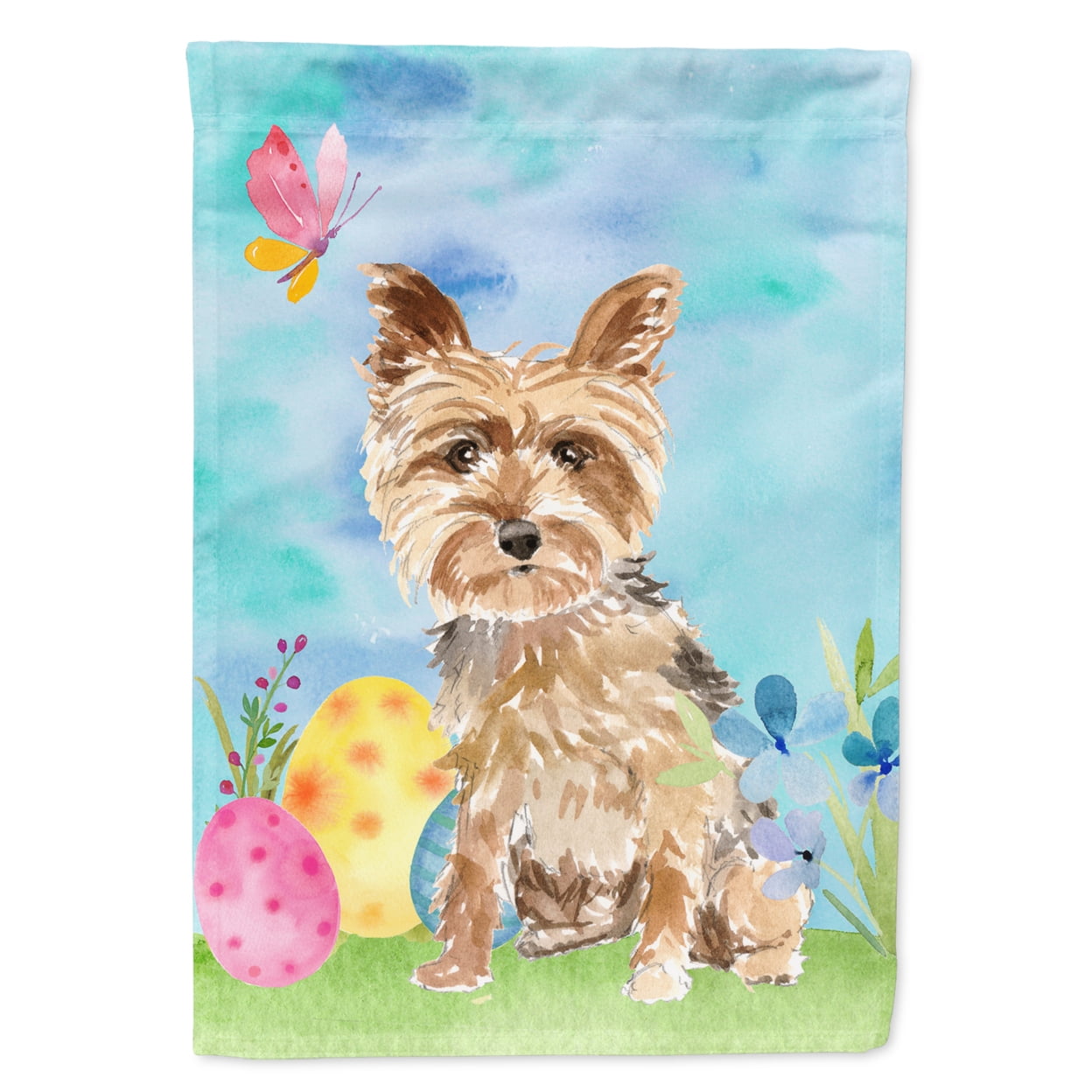 Easter Eggs Yorkie Yorkshire Terrier Garden Size Flag