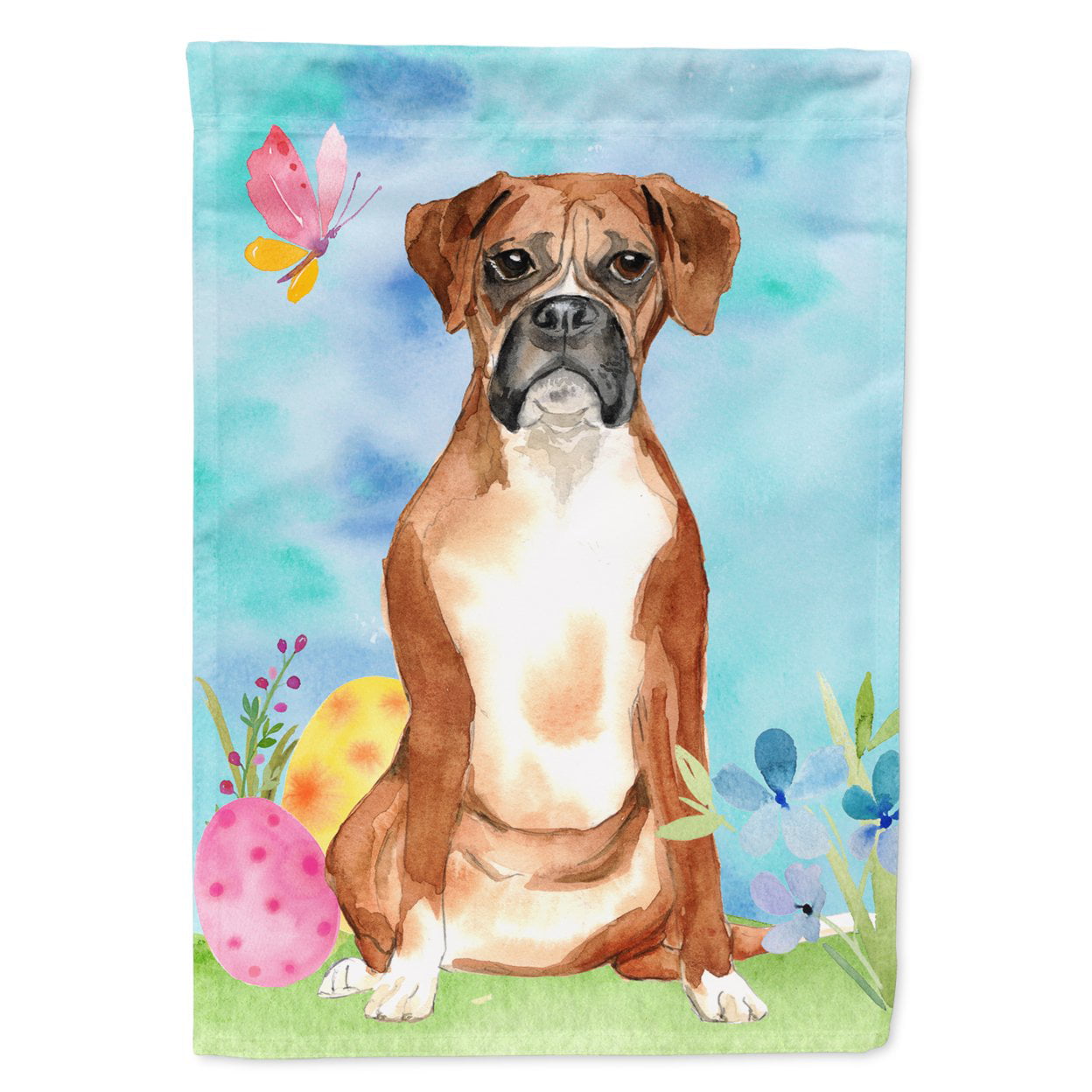 CK1921GF Easter Eggs Boxer Garden Size Flag