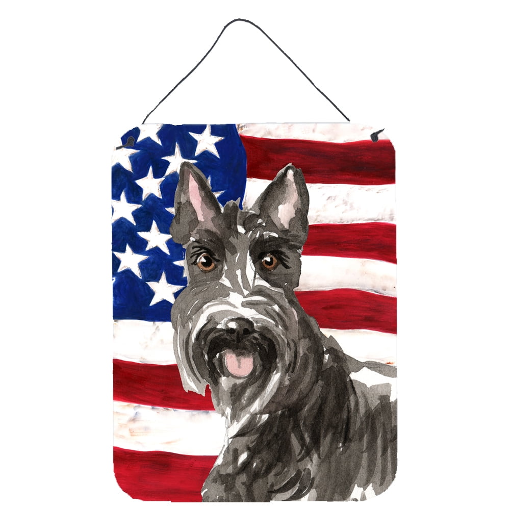 Patriotic USA Scottish Terrier Wall or Door Hanging Prints