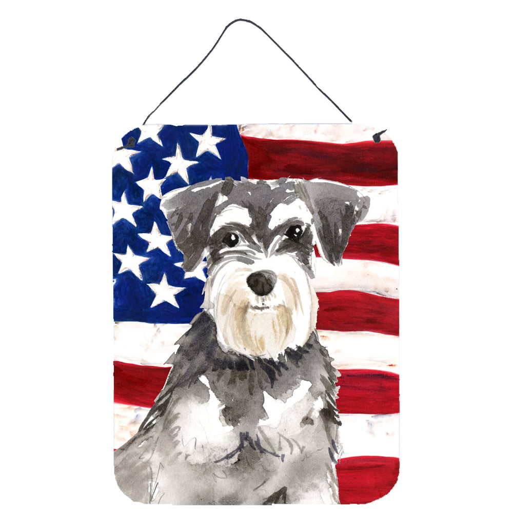 Patriotic USA Schnauzer No.2 Wall or Door Hanging Prints