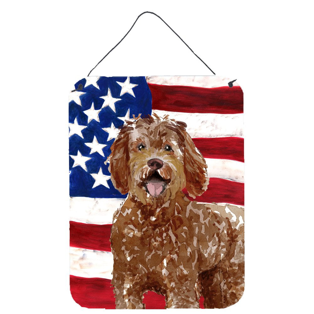 Patriotic USA Labradoodle Wall or Door Hanging Prints