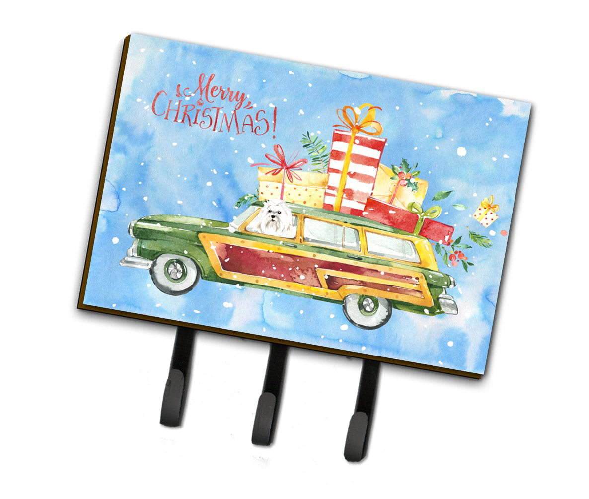 CK2414TH68 Merry Christmas Maltese Leash or Key Holder