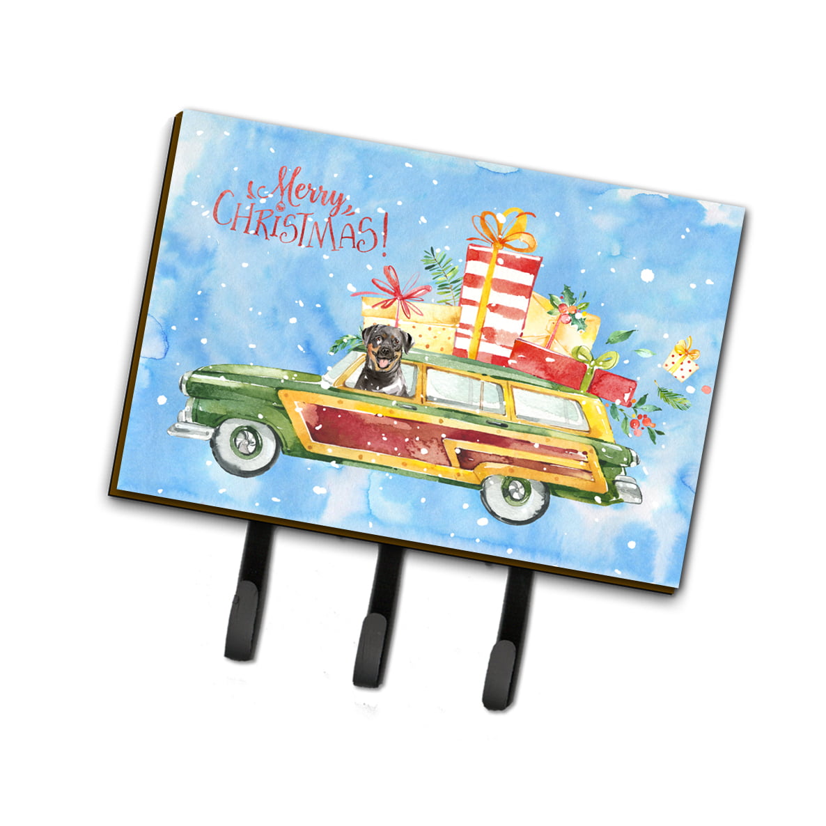 CK2417TH68 Merry Christmas Rottweiler Leash or Key Holder