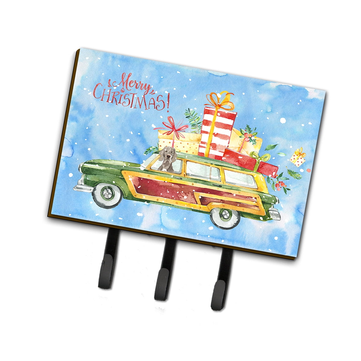 CK2426TH68 Merry Christmas Weimaraner Leash or Key Holder