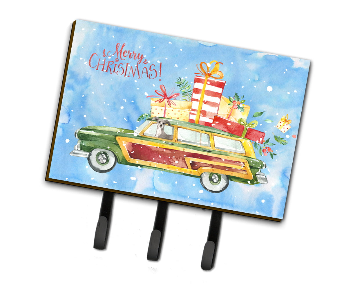 Merry Christmas Italian Greyhound Leash or Key Holder