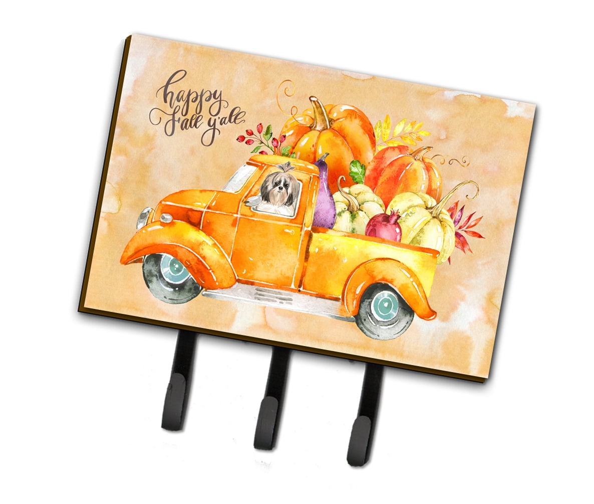 Fall Harvest Shih Tzu Leash or Key Holder
