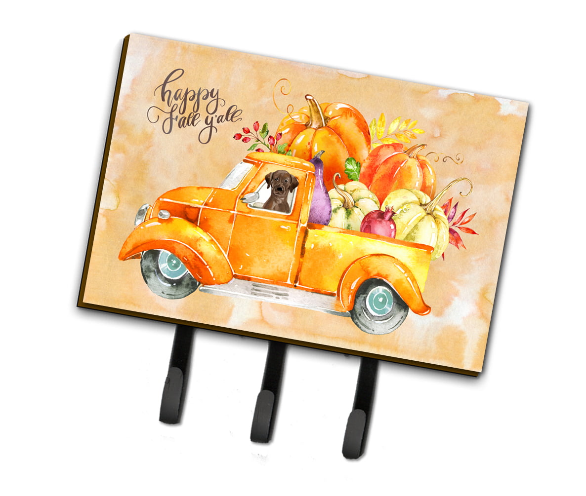 CK2649TH68 Fall Harvest Chocolate Labrador Retriever Leash or Key Holder