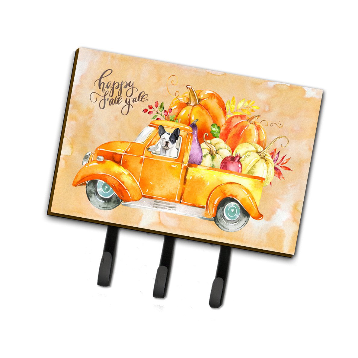 Fall Harvest French Bulldog Leash or Key Holder